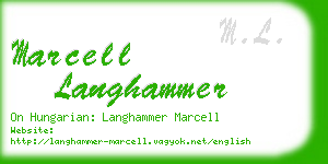 marcell langhammer business card
